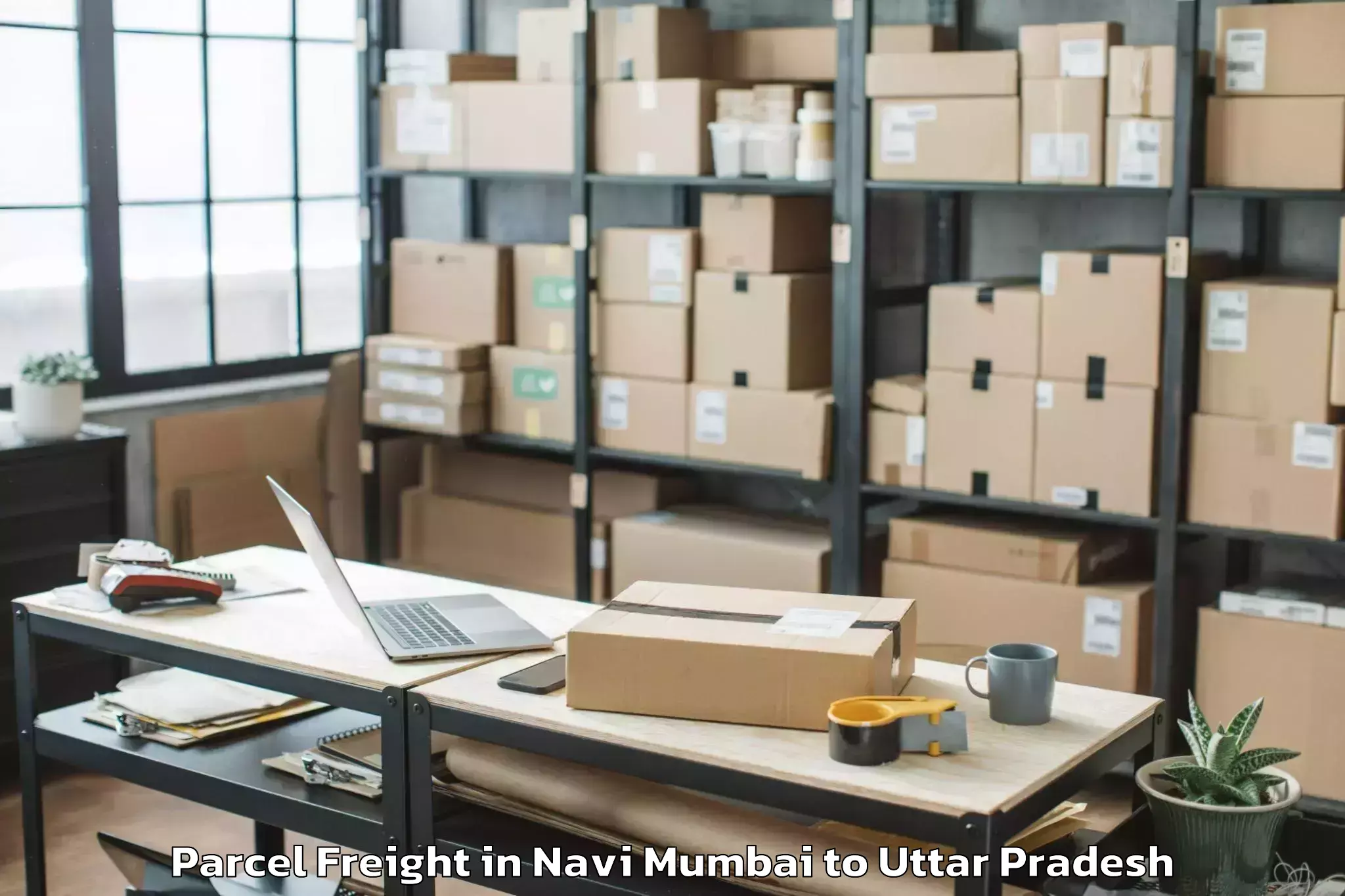 Get Navi Mumbai to Jalaun Parcel Freight